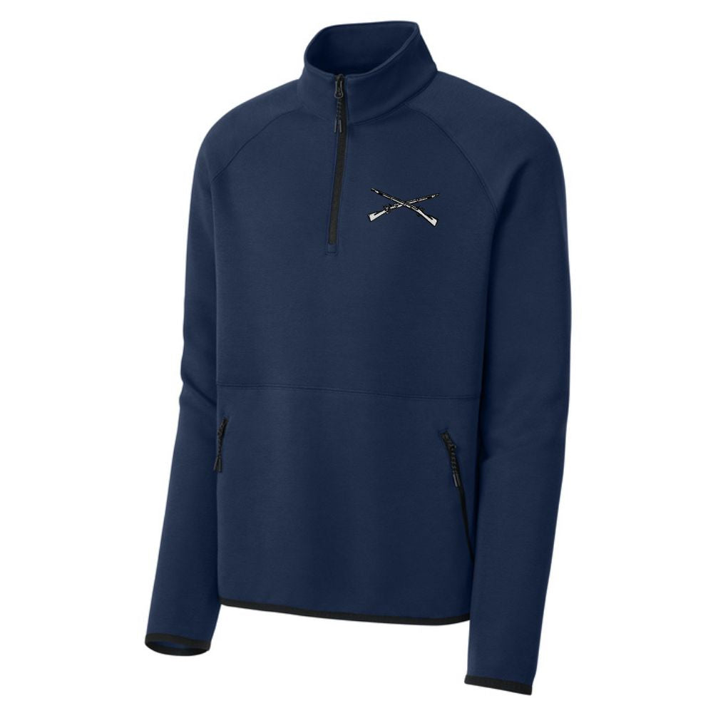 Crossed Rifles Phenom Embroidered 1/4 Zip – 11Bravos.com