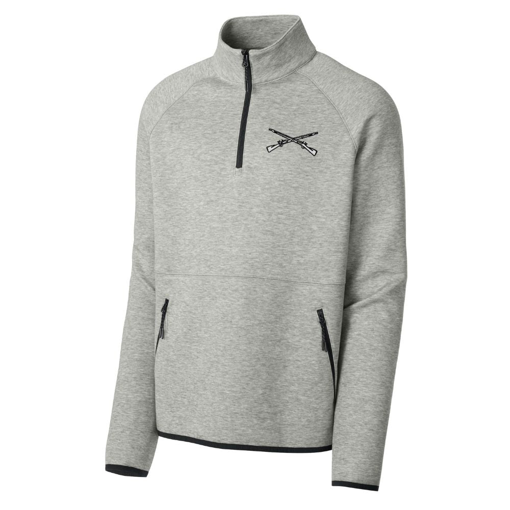 Crossed Rifles Phenom Embroidered 1/4 Zip – 11Bravos.com