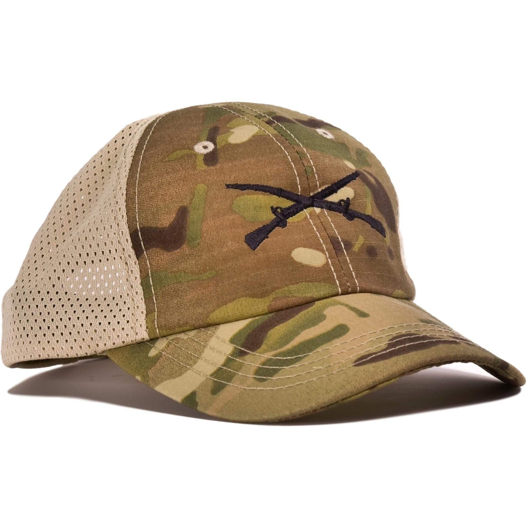 Crossed Rifles Multicam Mesh Back Hat –