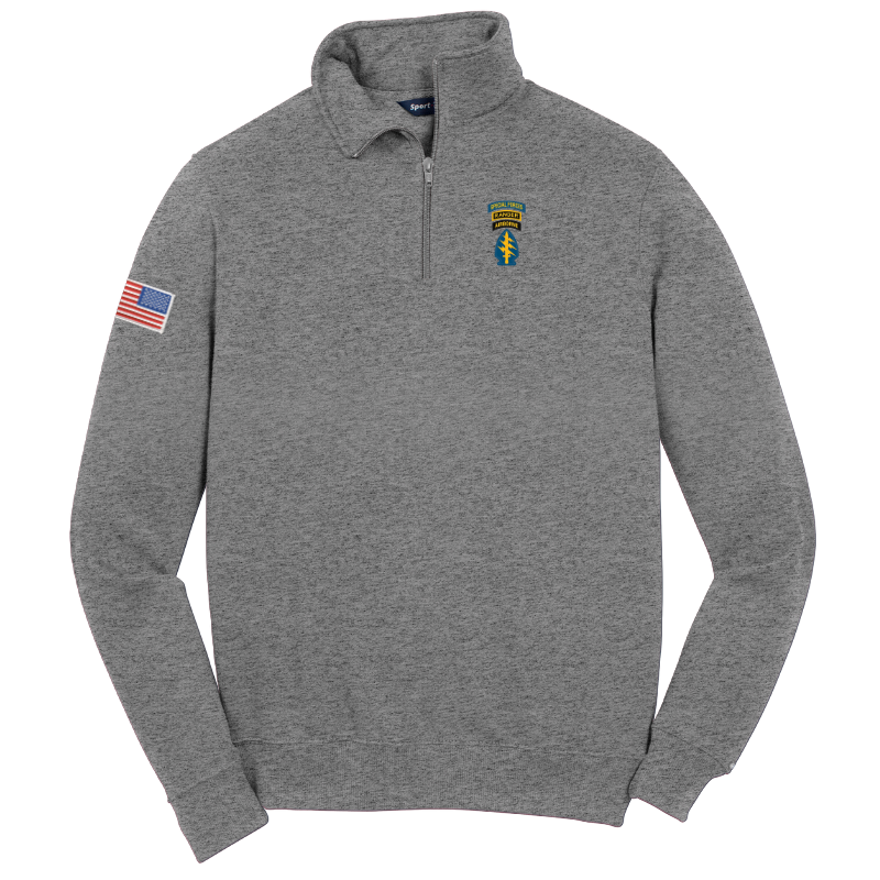Special Forces Ranger Airborne Tab 1/4 Zip Sweatshirt